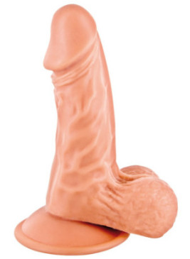 Gode réaliste avec testicules et ventouse 13cm - CC514115